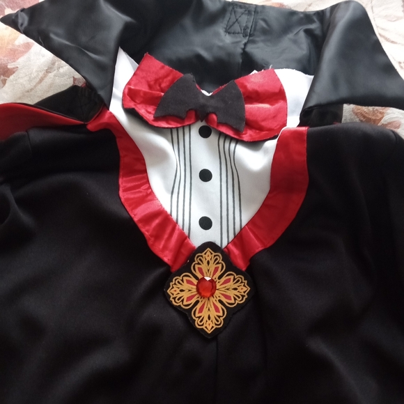 Dapper Dracula Black and Red Vampire Costume Toddler - Picture 1 of 6